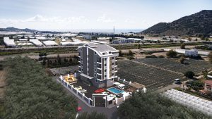 Трёхкомнатная квартира в новом комплексе в Газипаше - Фото 1