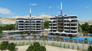 Видовые квартиры 1+1 и 2+1 в новом проекте в Каргыджаке, Алания - Фото 1