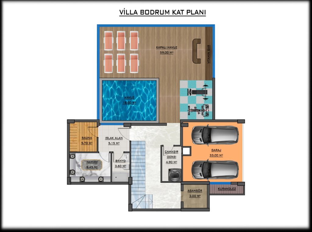 Вилла 5+1 в Каргыджаке площадью 450 м² с участком 610 м² - Фото 9
