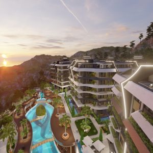 Живописное место для современного жилого комплекса в районе Махмутлар