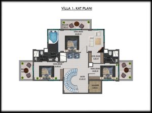 Вилла 5+1 в Каргыджаке площадью 450 м² с участком 610 м² - Фото 11