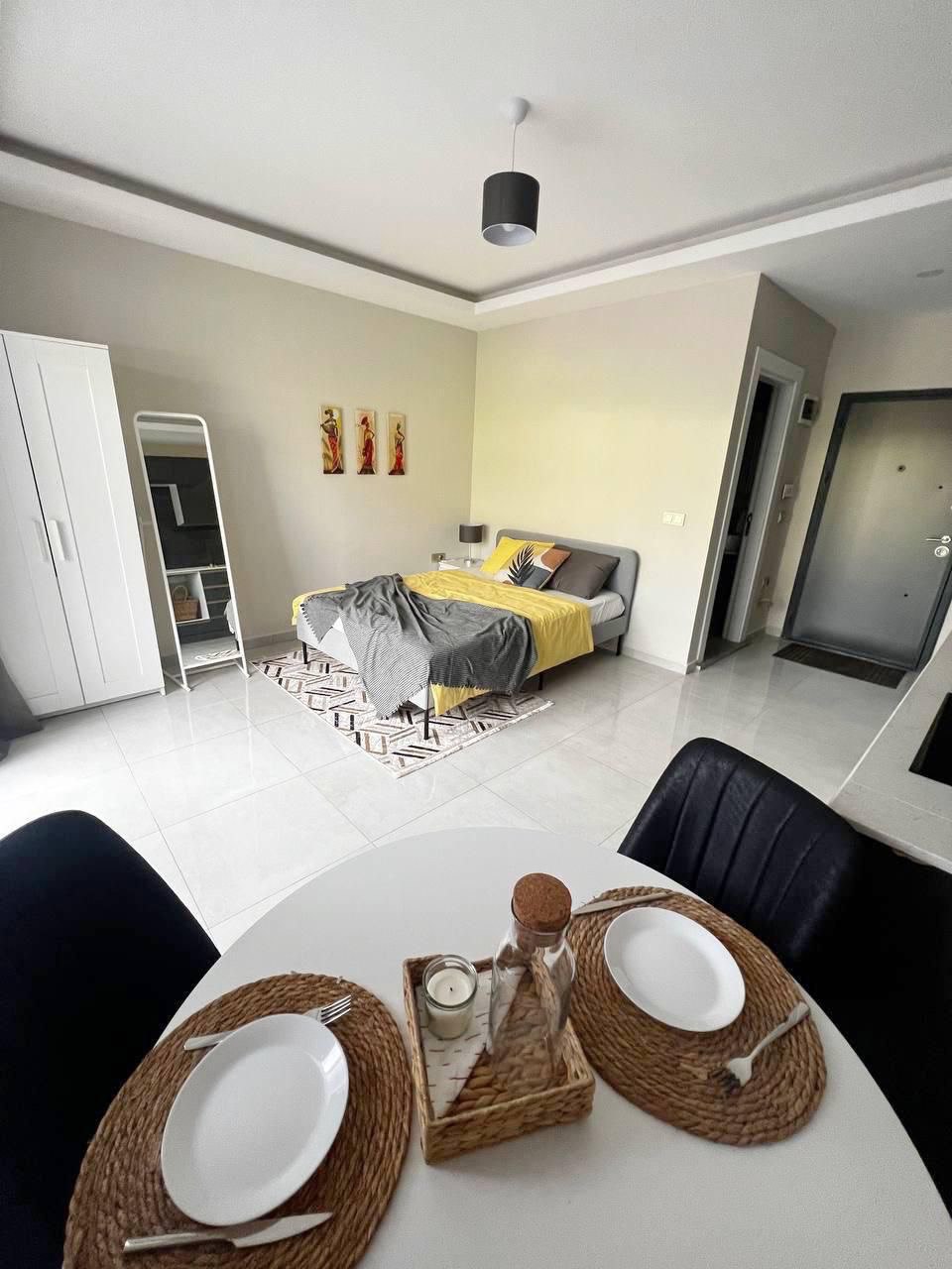 Меблированная квартира в новом готовом комплексе в Алании район Махмутлар - Фото 10