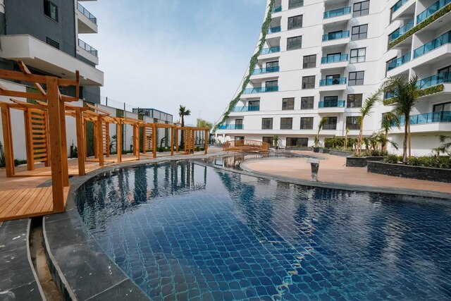 Двухкомнатная квартира 1+1 в Махмутларе, Аланья в новом комплексе Green Ocean - Фото 2