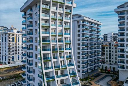 Двухкомнатная квартира 1+1 в Махмутларе, Аланья в новом комплексе Green Ocean - Фото 3