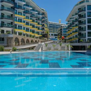 Апартаменты в Каргыджаке, Алания- Вид на комплекс