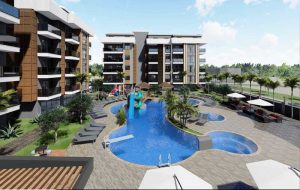 Квартира 1+1 в Oba Gold Diamond, Алания - Фото 1