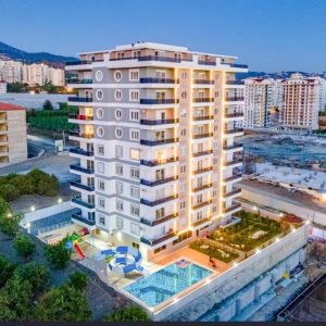 Меблированная квартира 1+1 в комплексе Sky Hill в Махмутларе