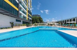 Квартира 1+1 в комплексе Konak Seaside Tower — первая береговая линия, вид на море - Фото 15