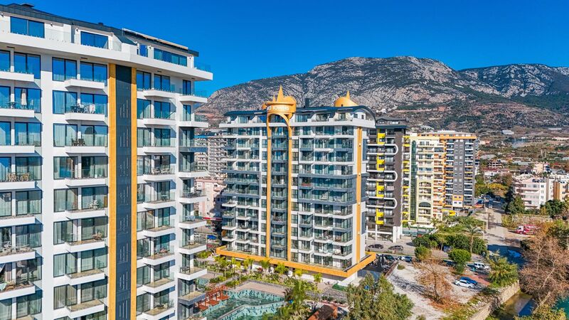 Апартаменты 2+1 с панорамным видом на море в комплексе Cebeci Tower, Махмутлар, Алания - Фото 5