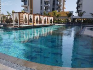 Апартаменты 2+1 с панорамным видом на море в комплексе Cebeci Tower, Махмутлар, Алания - Фото 14