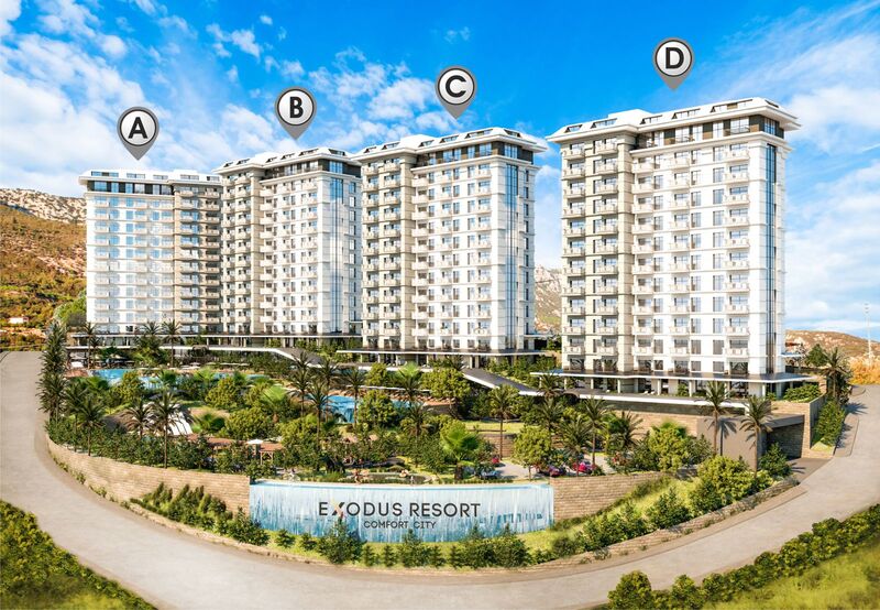 Квартира 1+1 и 2+1 от собственника в комплексе EXODUS RESORT COMFORT CITY - Фото 20