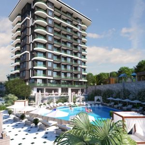 Квартира в Турции 1+1 в комплексе Toprak Shine в Демирташе, Алания