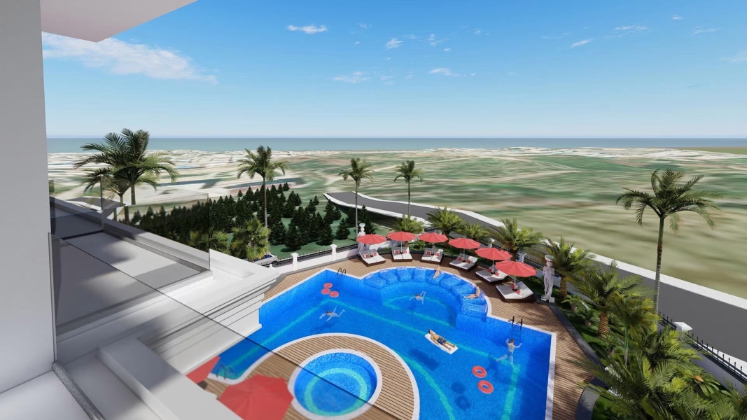 Видовая квартира 1+1 в комплексе Travok Tower в Махмутларе, Алания - Фото 18