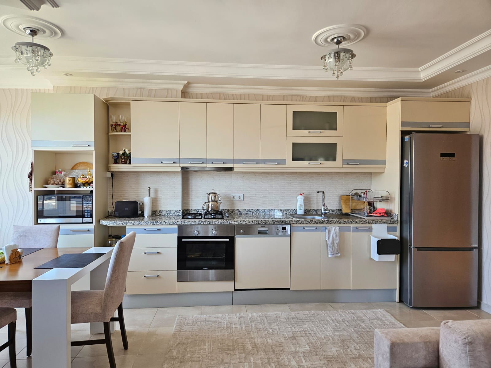 Просторная квартира 2+1 в комплексе Milan Residence в Махмутларе, Алания - Фото 18