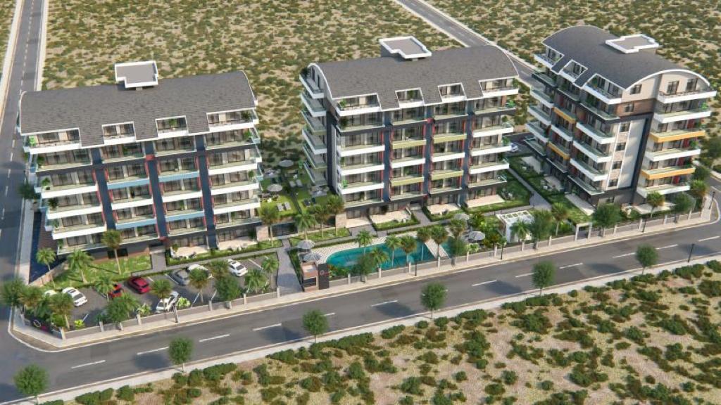 Премиум апартаменты 2+1 в комплексе Vanessa Park в Каргыджаке, Алания - Фото 1