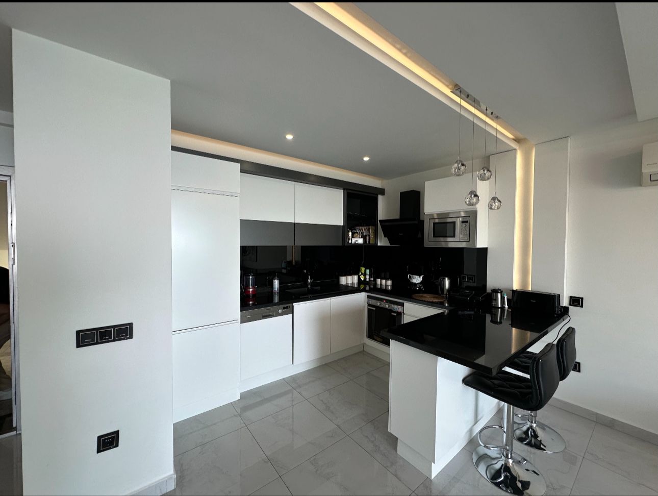 Элитная квартира 1+1 в комплексе Hexa Panora в Каргыджаке, Алания - Фото 34