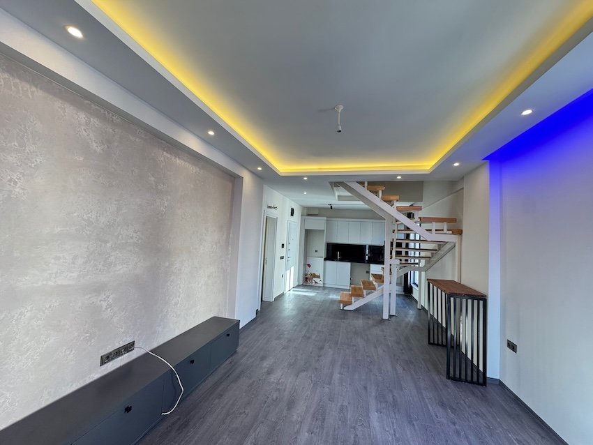 Дуплекс 2+1 в центре Аланьи у пляжа Клеопатра, 250 м от моря - Фото 11