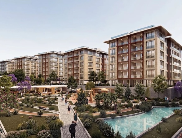 Квартира в Стамбуле в комплексе Alya Konutlari Merkezefendi в Зейтинбурну - Фото 1