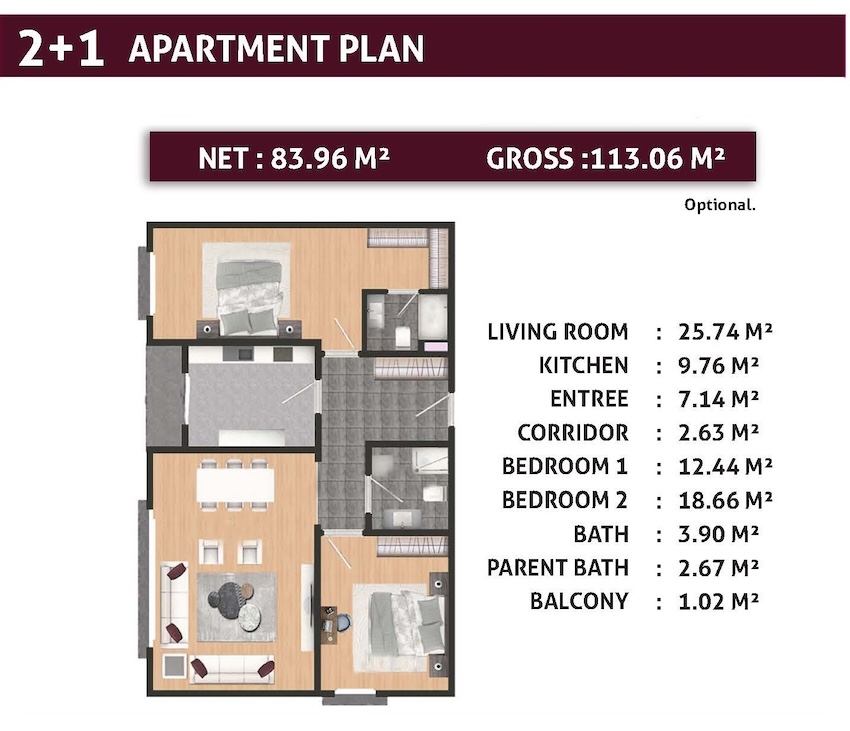 Квартира в Стамбуле в новом готовом комплексе Ahteran Istanbul в районе Эсеньюрт - Фото 7