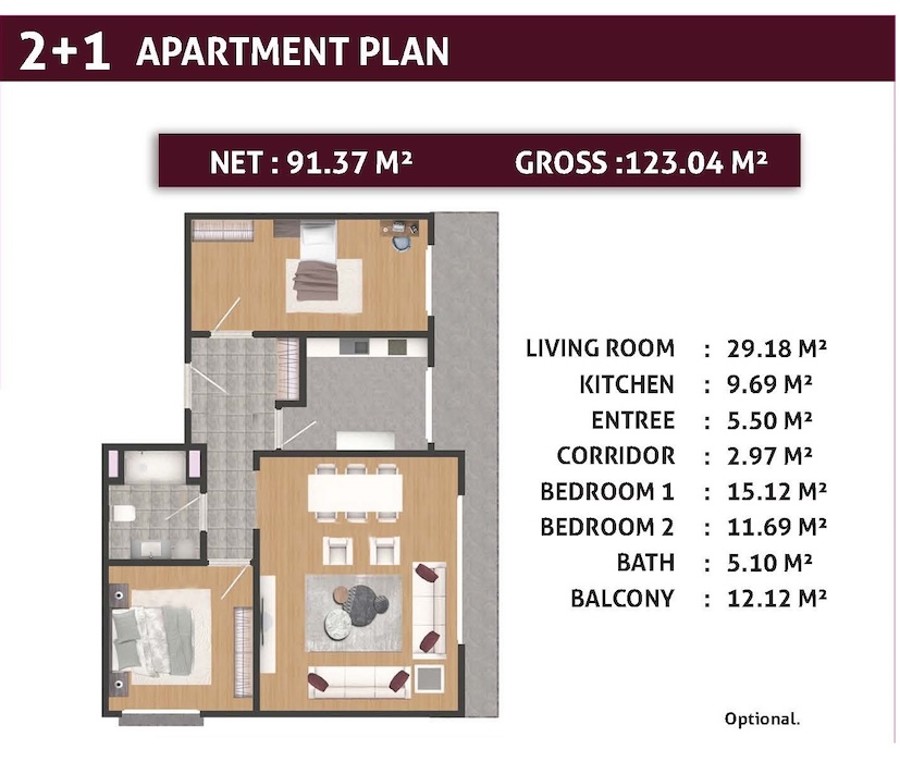 Квартира в Стамбуле в новом готовом комплексе Ahteran Istanbul в районе Эсеньюрт - Фото 8