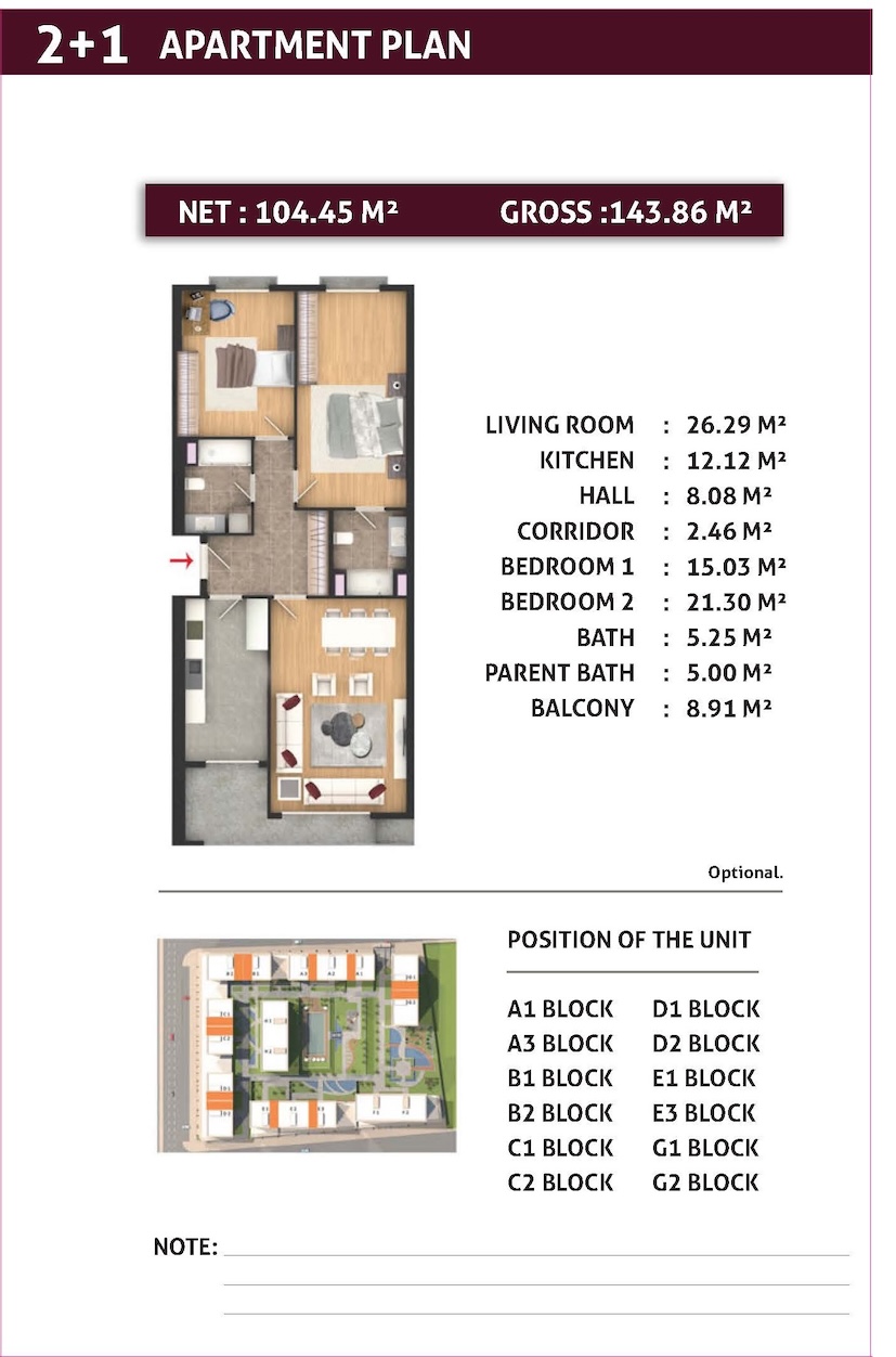 Квартира в Стамбуле в новом готовом комплексе Ahteran Istanbul в районе Эсеньюрт - Фото 10