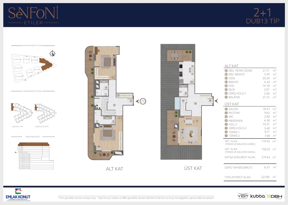 Квартира в Стамбуле в комплексе Senfoni Etiler в районе Бешикташ - Фото 26