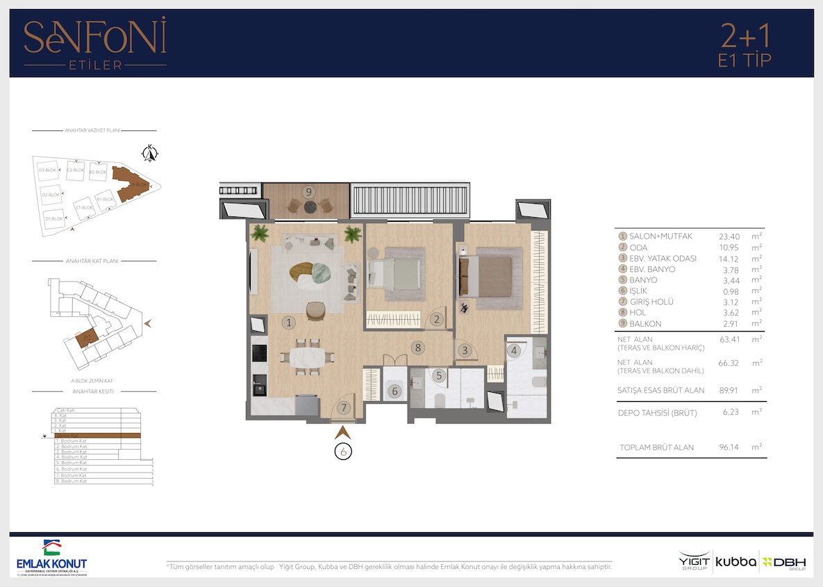 Квартира в Стамбуле в комплексе Senfoni Etiler в районе Бешикташ - Фото 28