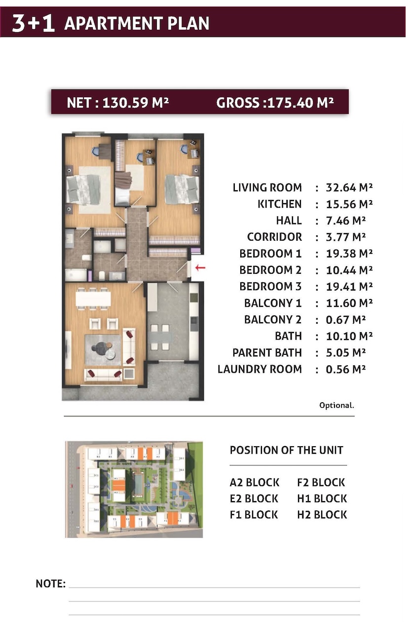 Квартира в Стамбуле в новом готовом комплексе Ahteran Istanbul в районе Эсеньюрт - Фото 12