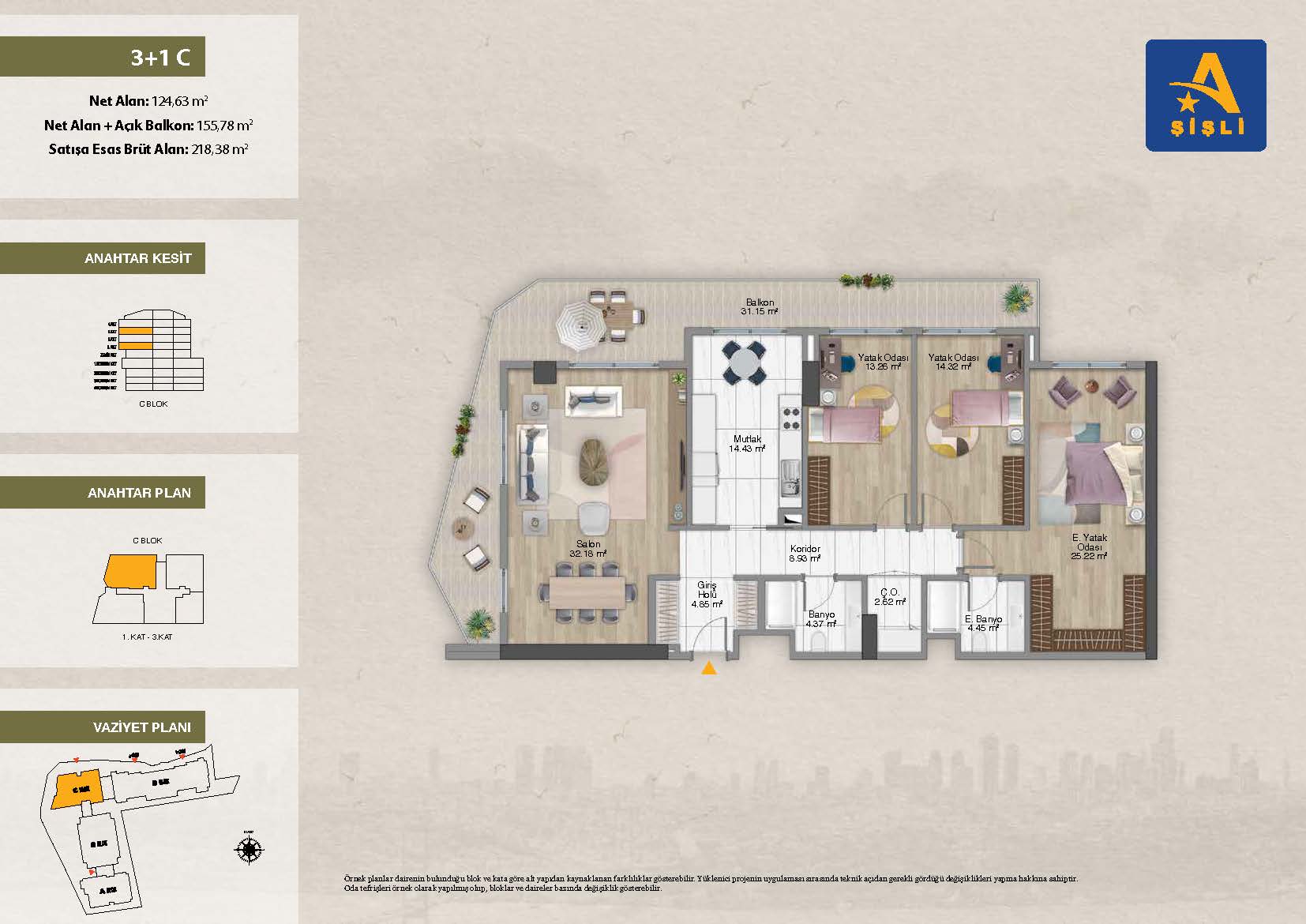 Квартира в Стамбуле в новом комплексе Avrupa Konutlari Sisli в районе Шишли - Фото 9