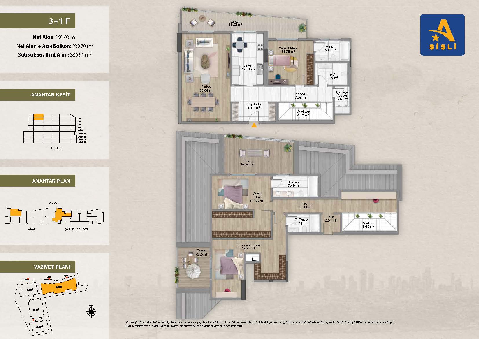 Квартира в Стамбуле в новом комплексе Avrupa Konutlari Sisli в районе Шишли - Фото 10