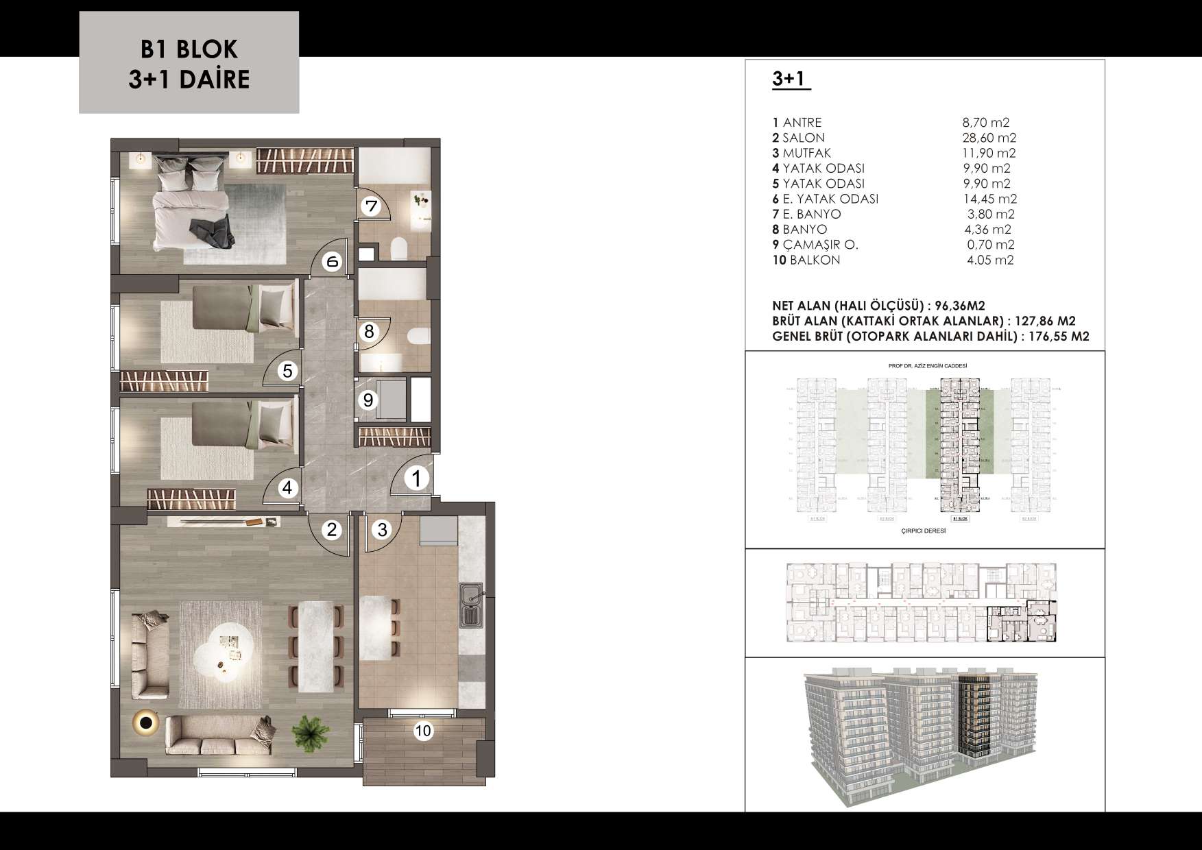 Квартира в Стамбуле в новом комплексе Mega Garden в районе Зейтинбурну - Фото 16