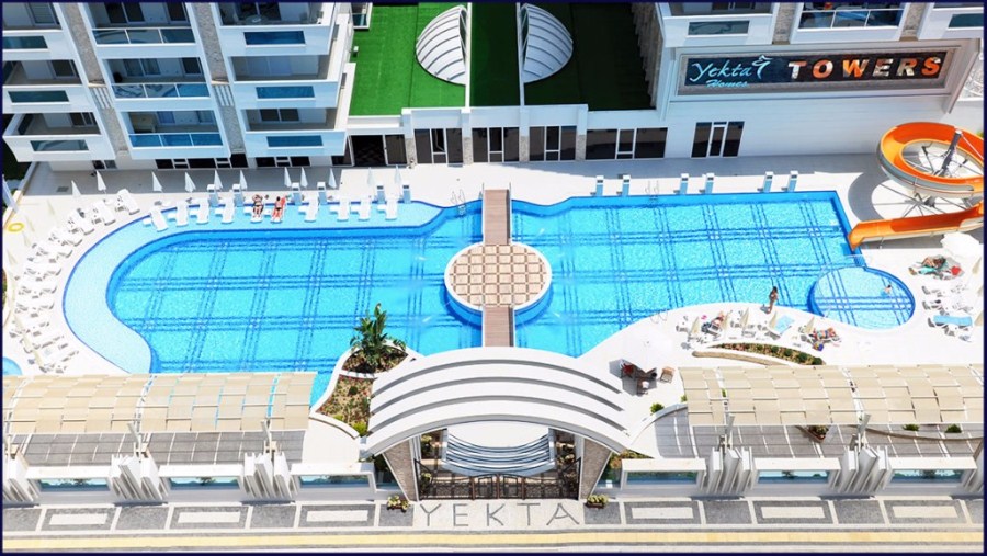 Квартира в Алании 1+1 в комплексе Yekta Towers в районе Махмутлар - Фото 3