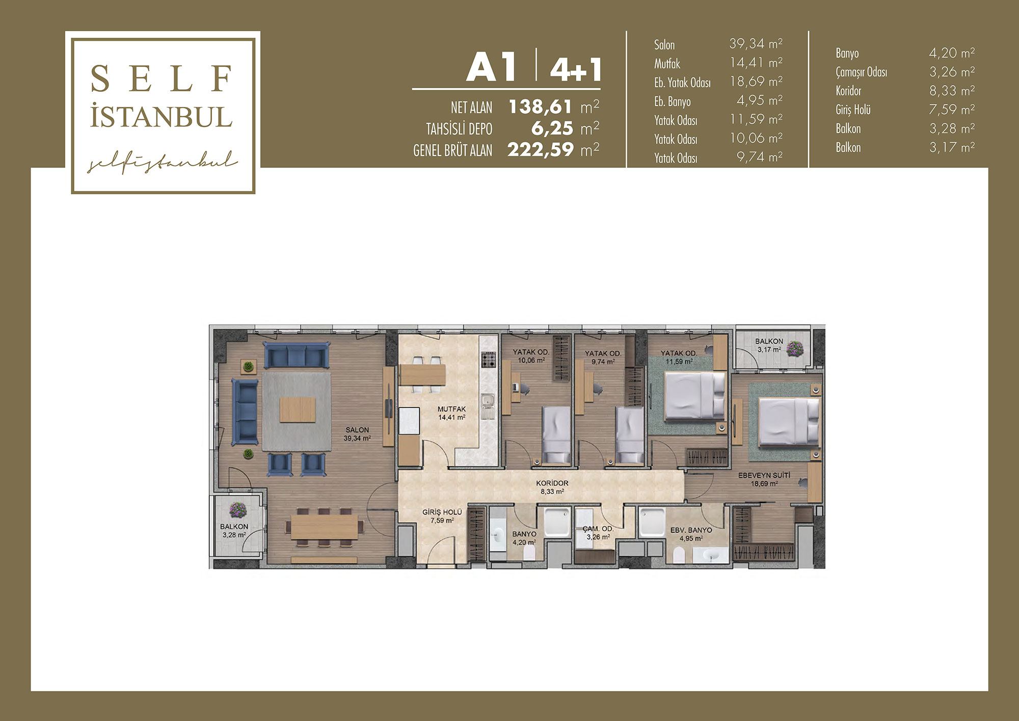 Квартира в Стамбуле в новом комплексе Avrupa Konutlari Esentepe в районе Картал - Фото 13