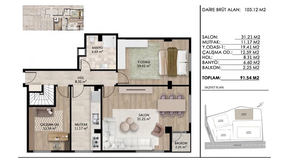 Квартира в Стамбуле в новом комплексе Bosphorus Besiktas в районе Бешикташ - Фото 13