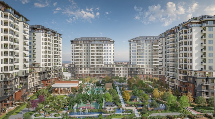 Квартира в Стамбуле в готовом комплексе Referans Beylikduzu в районе Бейликдюзю - Фото 4