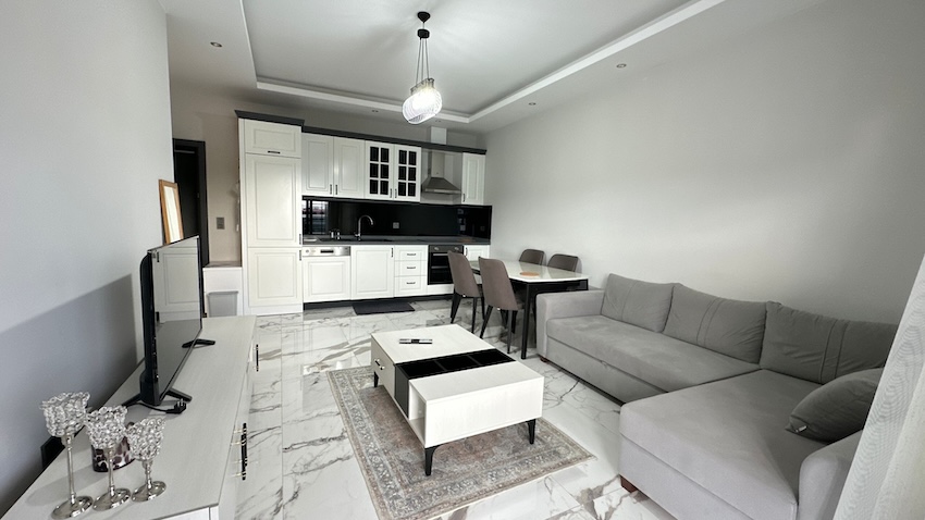 Квартира в Алании 1+1 в комплексе AKR FLAT-20 в районе Кестель - Фото 12