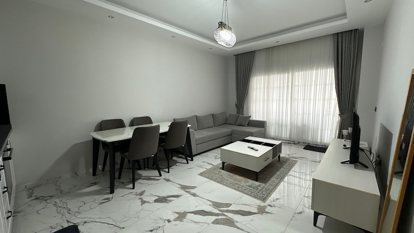 Квартира в Алании 1+1 в комплексе AKR FLAT-20 в районе Кестель - Фото 14