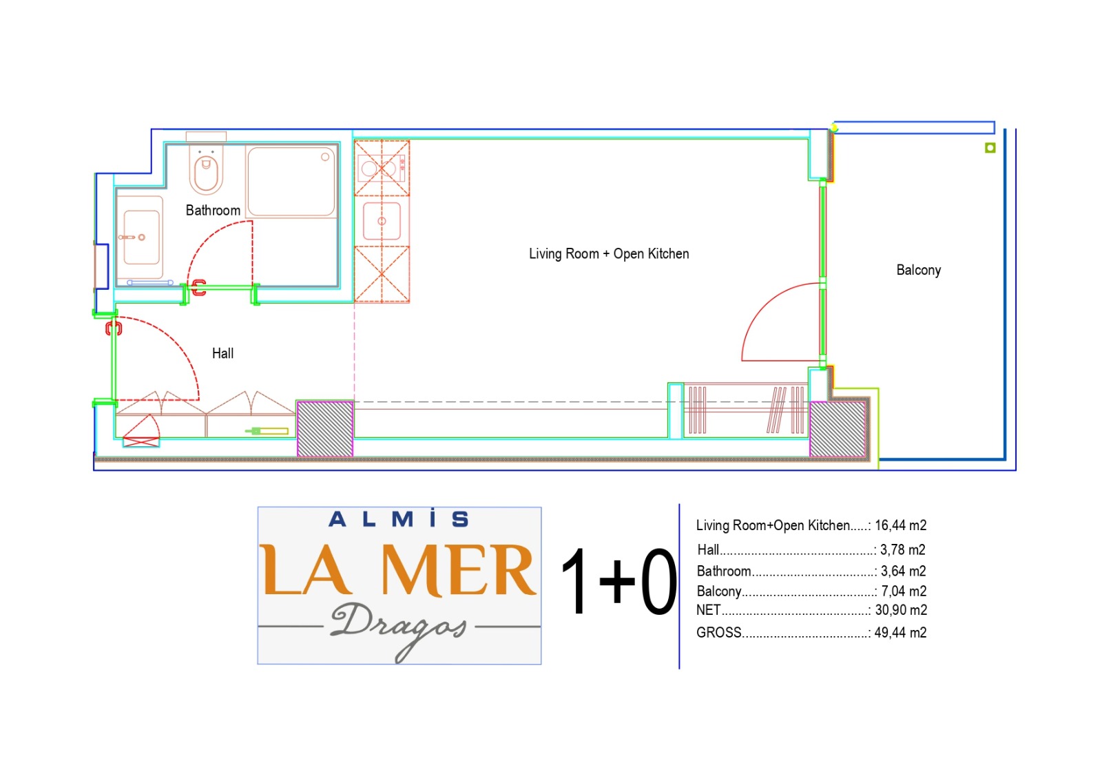 Квартира в Стамбуле в новом комплексе La Mer Dragos в районе Малтепе - Фото 17