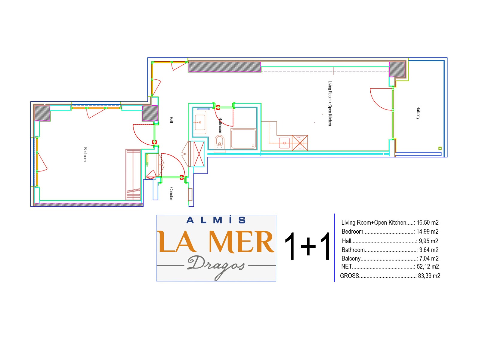 Квартира в Стамбуле в новом комплексе La Mer Dragos в районе Малтепе - Фото 18