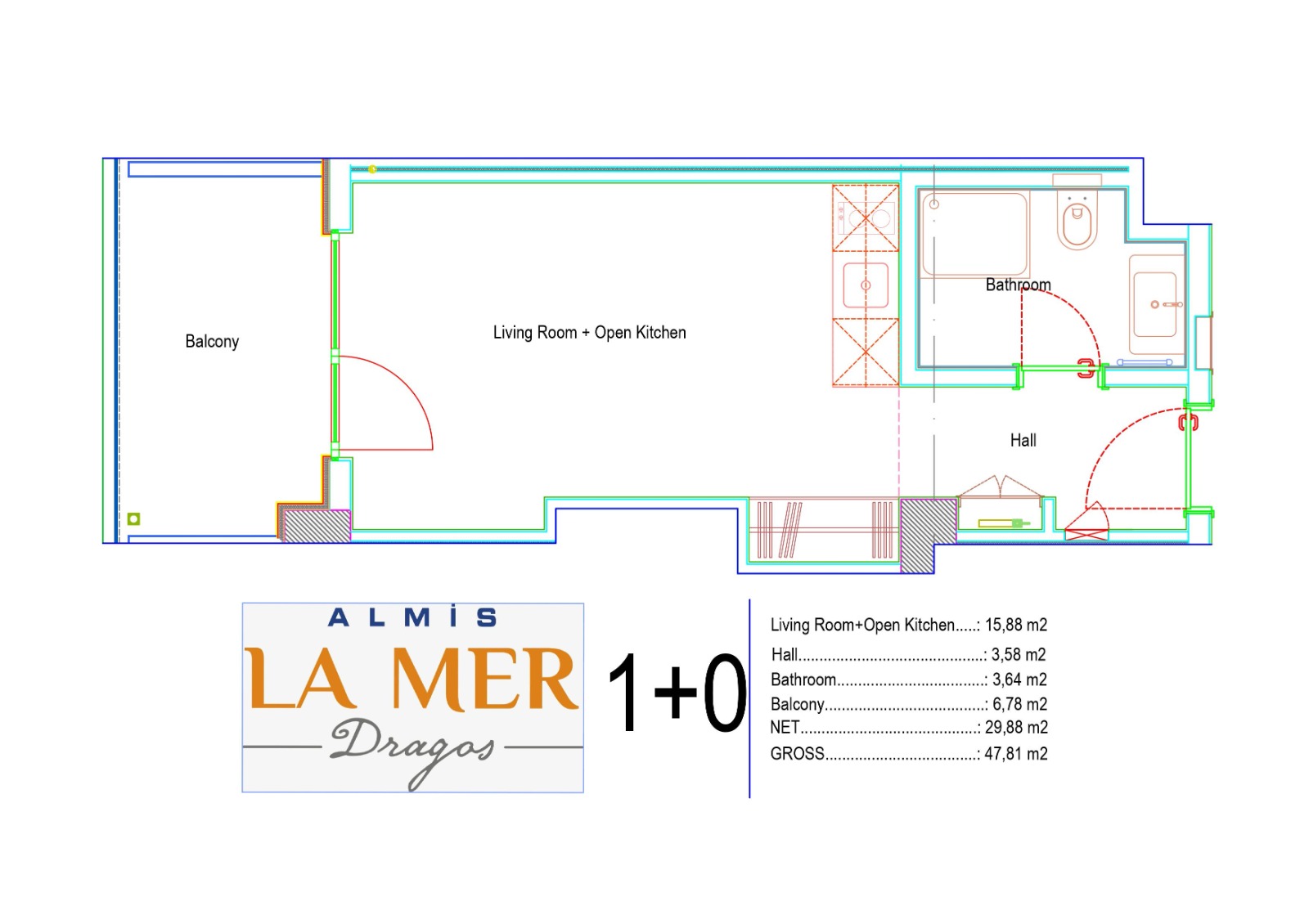 Квартира в Стамбуле в новом комплексе La Mer Dragos в районе Малтепе - Фото 16