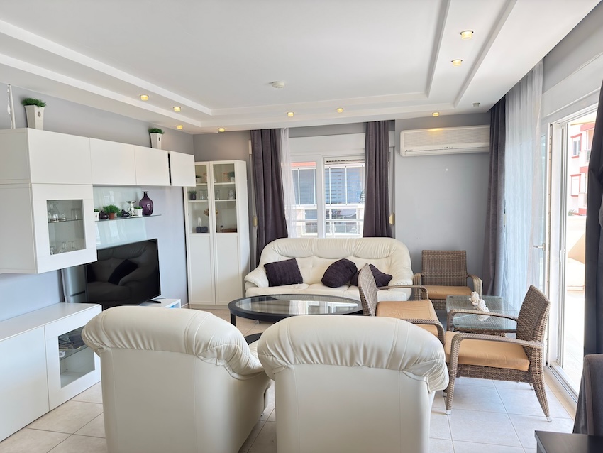 Квартира в Алании у моря в комплексе Yuksek 1 в Оба - Фото 13