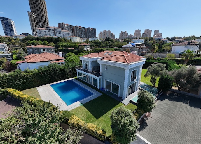 Вилла в Турции 7+2 в комплексе Tulip Villas в районе Беюкчекмедже в Стамбуле - Фото 1