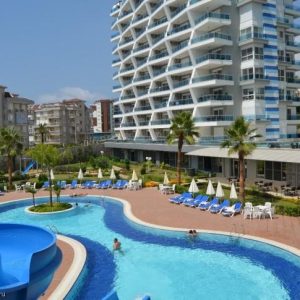 Квартира 2+1 в комплексе Crystal garden в районе Джикджилли в Алании