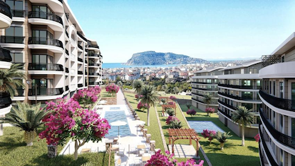 Квартира в Алании 3+1 дуплекс в комплексе Sen Palace в районе Оба - Фото 1