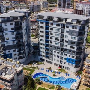 Квартира в Турции 2+1 в комплексе Konak Twin Towers 2 у пляжа Клеопатра в Алании