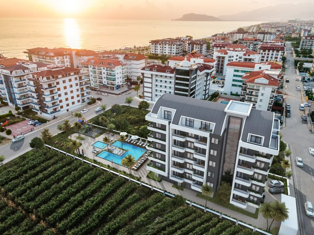 Квартира в Алании 1+1 в комплексе White Crown в районе Кестель - Фото 5