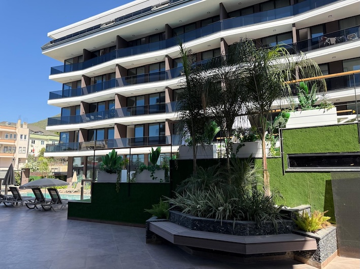 Квартира в Турции 1+1 в комплексе New Level Сleopatra в центре Алании - Фото 1