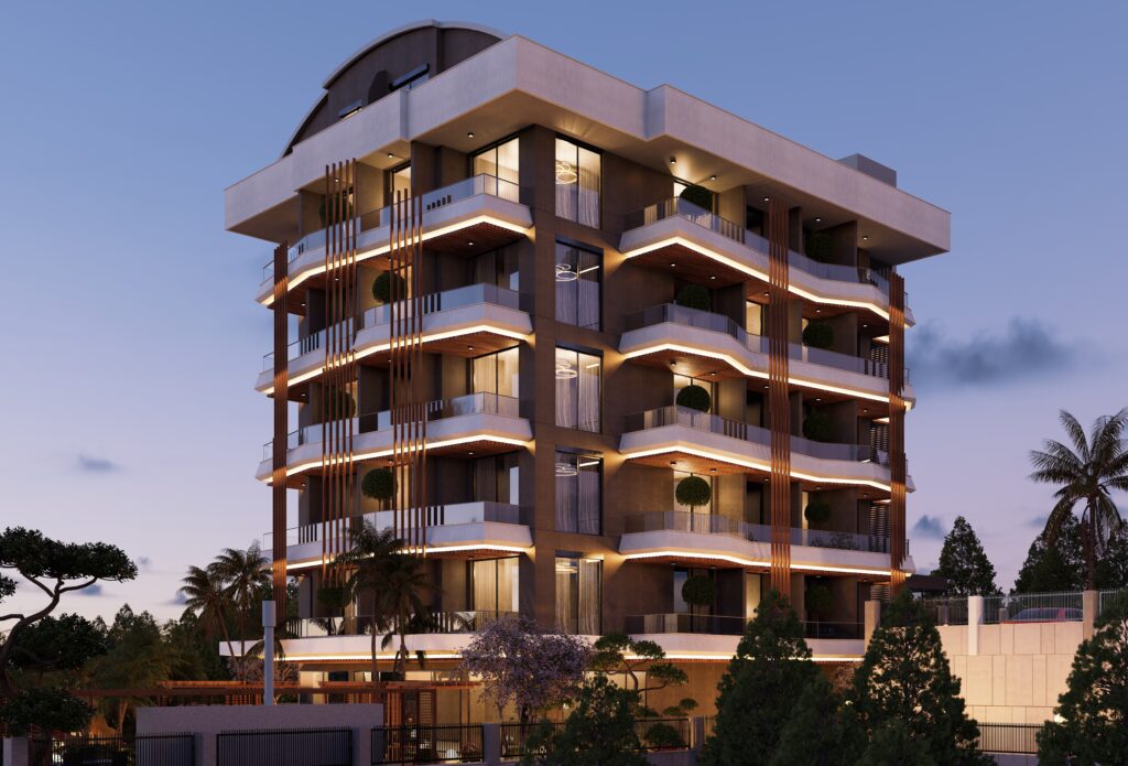 Недорогая квартира в Демирташ 1+1 в комплексе Sunray в Алании - Фото 5