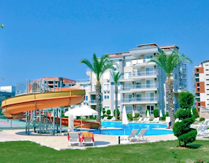 Квартира в Турции 1+1 в комплексе Hellios rezidans в районе Джикджилли в Алании