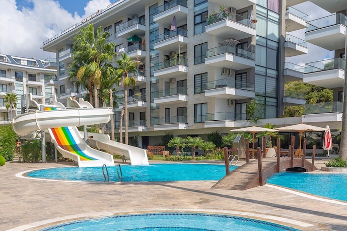 Квартира в Алании 1+1 в комплексе Aqua Residence в районе Кестель - Фото 3